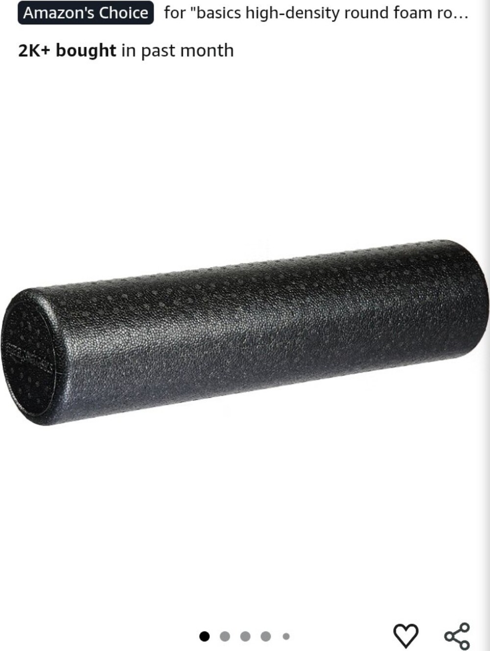 High-Density Round Foam Roller - 24 in
